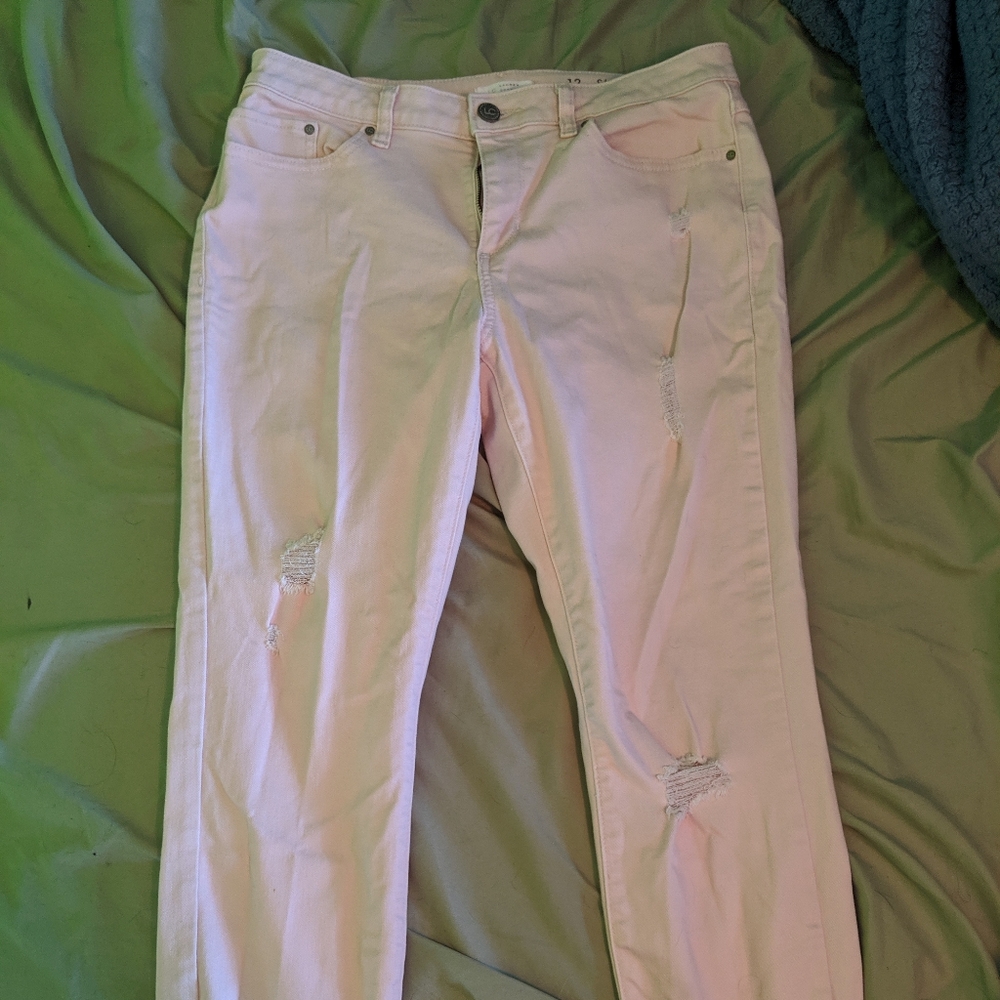 Lauren Conrad pink skinny jeans